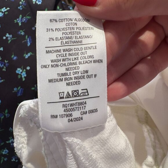 Hudson Maternity Reconstructed Denim Skirt Women's Size 27 in White - EUC! - Picture 6 of 8